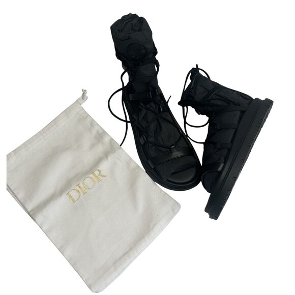 Dior Abbesse Gladiator Sandal in black - Picture 1 of 9